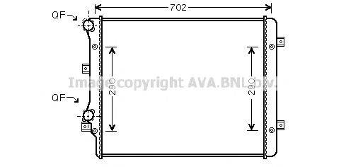 AVA QUALITY COOLING VW2207 Радиатор, охлаждение двигателя