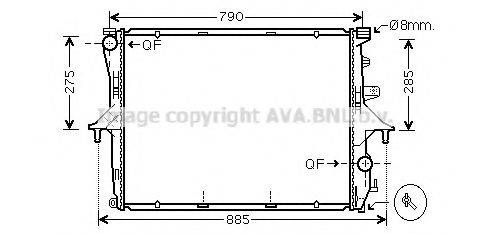 AVA QUALITY COOLING VW2214 Радиатор, охлаждение двигателя