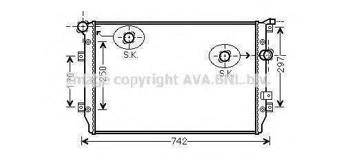 AVA QUALITY COOLING VW2287 Радиатор, охлаждение двигателя