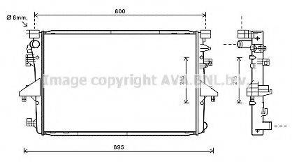 AVA QUALITY COOLING VW2317 Радиатор, охлаждение двигателя