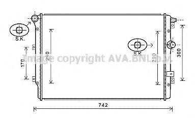 AVA QUALITY COOLING VW2324 Радиатор, охлаждение двигателя