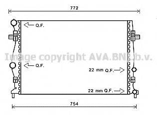 AVA QUALITY COOLING VW2343 Радиатор, охлаждение двигателя