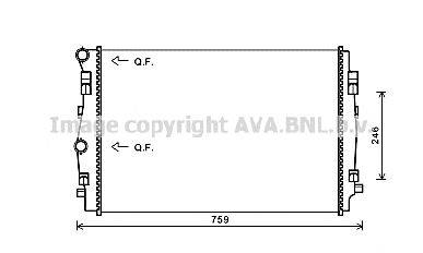 AVA QUALITY COOLING VW2344 Радиатор, охлаждение двигателя