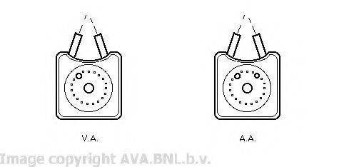 AVA QUALITY COOLING VW3147 масляный радиатор, двигательное масло