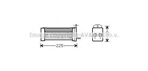 AVA QUALITY COOLING VW3276 масляный радиатор, двигательное масло