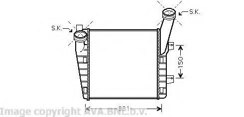 AVA QUALITY COOLING VW4263 Интеркулер