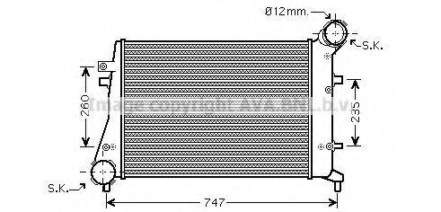 AVA QUALITY COOLING VW4268 Интеркулер