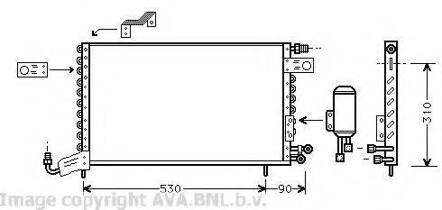 AVA QUALITY COOLING VW5142 Конденсатор, кондиционер