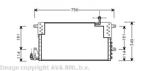 AVA QUALITY COOLING VW5161 Конденсатор, кондиционер