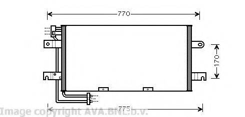 AVA QUALITY COOLING VW5195 Конденсатор, кондиционер