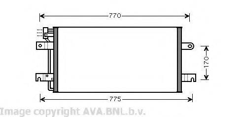 AVA QUALITY COOLING VW5197 Конденсатор, кондиционер