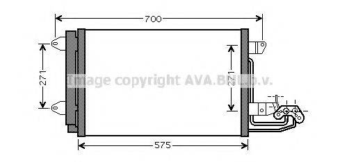 AVA QUALITY COOLING VW5269D Конденсатор, кондиционер