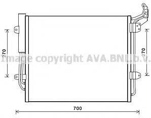 AVA QUALITY COOLING VW5324 Конденсатор, кондиционер