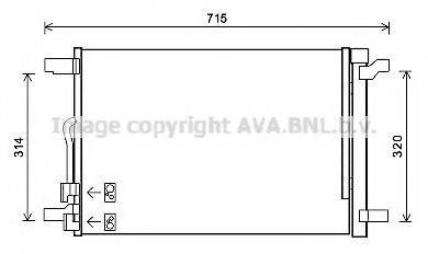 AVA QUALITY COOLING VW5335D Конденсатор, кондиционер