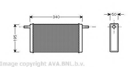 AVA QUALITY COOLING VW6068 Теплообменник, отопление салона