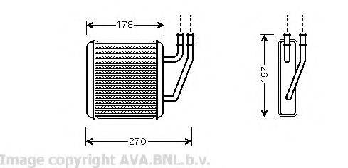 AVA QUALITY COOLING VW6203 Теплообменник, отопление салона