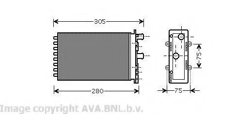 AVA QUALITY COOLING VW6239 Теплообменник, отопление салона