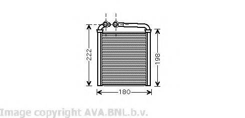 AVA QUALITY COOLING VW6256 Теплообменник, отопление салона