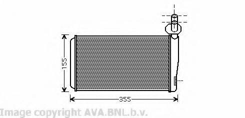 AVA QUALITY COOLING VW6259 Теплообменник, отопление салона