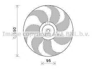 AVA QUALITY COOLING VW7511 Вентилятор, охлаждение двигателя