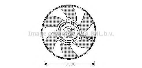 AVA QUALITY COOLING VW7517 Вентилятор, охлаждение двигателя