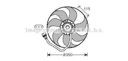 AVA QUALITY COOLING VW7521 Вентилятор, охлаждение двигателя