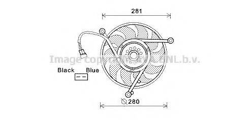 AVA QUALITY COOLING VW7531 Вентилятор, охлаждение двигателя