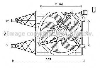 AVA QUALITY COOLING VW7532 Вентилятор, охлаждение двигателя