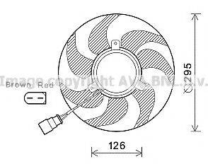 AVA QUALITY COOLING VW7536 Вентилятор, охлаждение двигателя