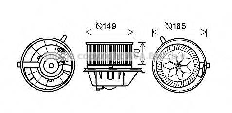 AVA QUALITY COOLING VW8337 Электродвигатель, вентиляция салона