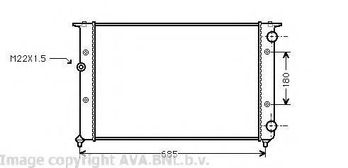 AVA QUALITY COOLING VWA2116 Радиатор, охлаждение двигателя