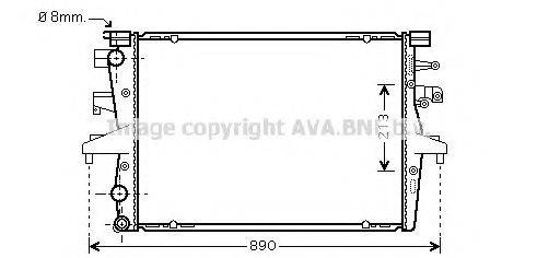 AVA QUALITY COOLING VWA2230 Радиатор, охлаждение двигателя