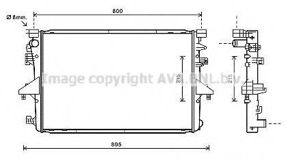 AVA QUALITY COOLING VWA2317 Радиатор, охлаждение двигателя