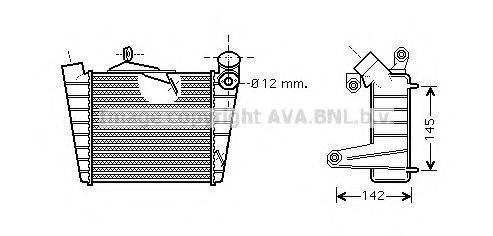 AVA QUALITY COOLING VWA4213 Интеркулер