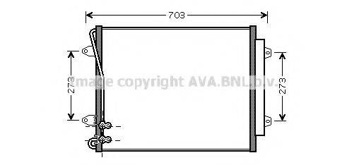 AVA QUALITY COOLING VWA5226D Конденсатор, кондиционер