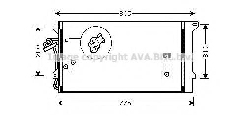 AVA QUALITY COOLING VWA5244D Конденсатор, кондиционер