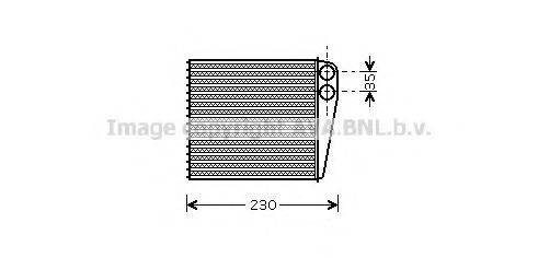 AVA QUALITY COOLING VWA6229 Теплообменник, отопление салона