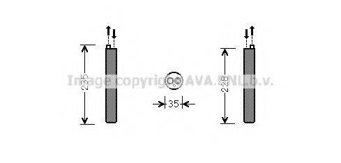 AVA QUALITY COOLING VWD297 Осушитель, кондиционер