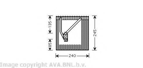 AVA QUALITY COOLING VWV242 Испаритель, кондиционер