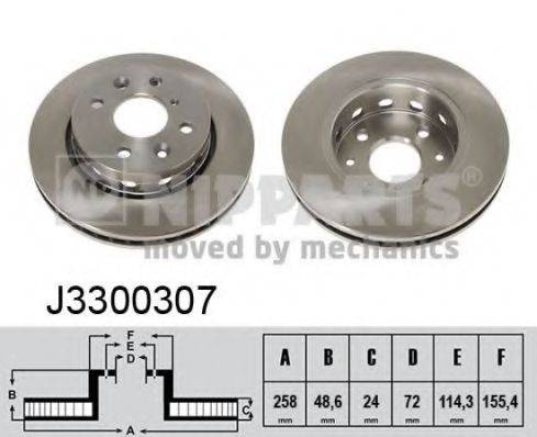 NIPPARTS J3300307 Тормозной диск