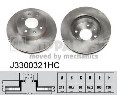 NIPPARTS J3300321HC Тормозной диск