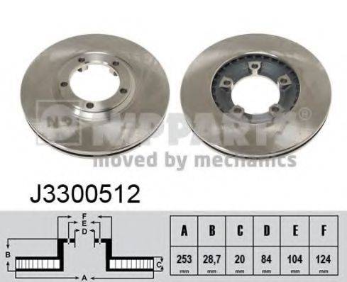 NIPPARTS J3300512 Тормозной диск