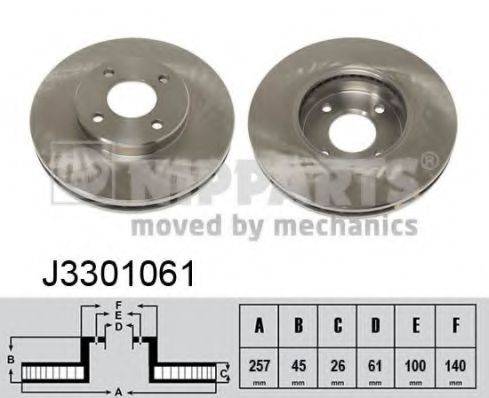 NIPPARTS J3301061 Тормозной диск