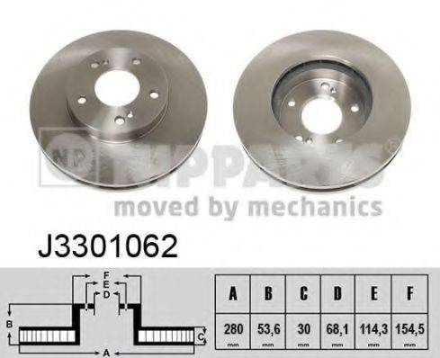 NIPPARTS J3301062 Тормозной диск