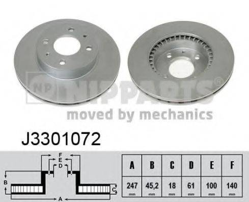 NIPPARTS J3301072 Тормозной диск