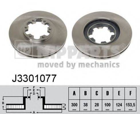 NIPPARTS J3301077 Тормозной диск