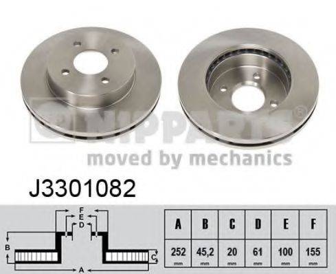 NIPPARTS J3301082 Тормозной диск