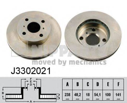 NIPPARTS J3302021 Тормозной диск