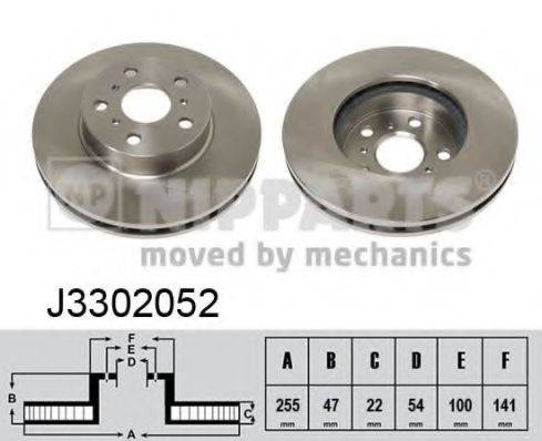 NIPPARTS J3302052 Тормозной диск