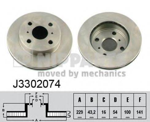 NIPPARTS J3302074 Тормозной диск